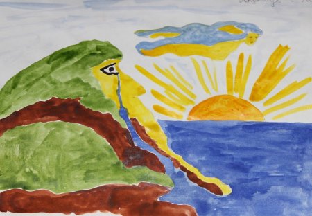 Утёс рисунок