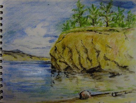 Рисунок к стихотворению Лермонтова осень