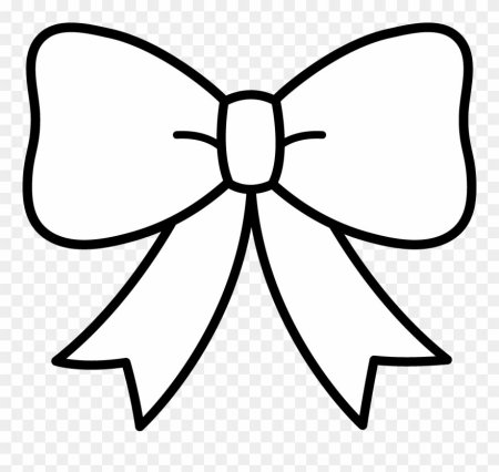 Бантик раскраска для детей