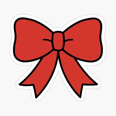 Бантик трафарет