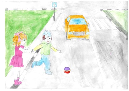 Безопасность на улице рисунок