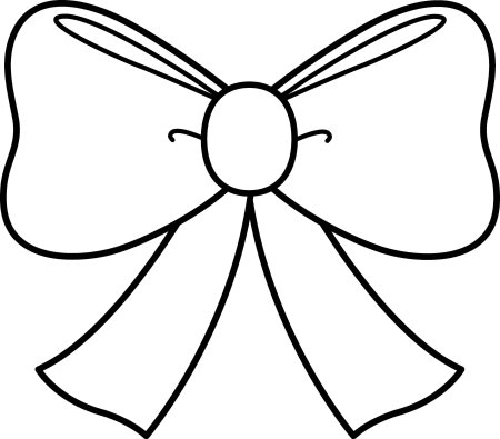 Бантик раскраска для детей