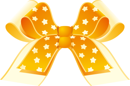 Оранжевый бантик