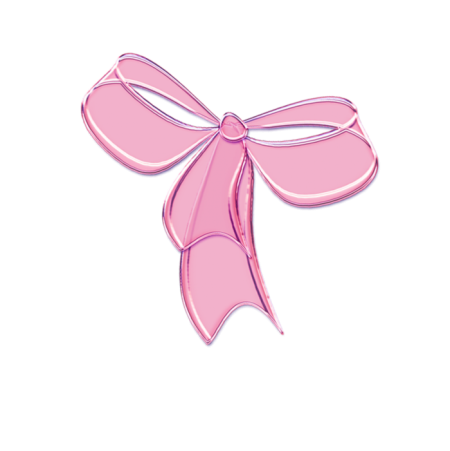 Розовый бантик нарисованный