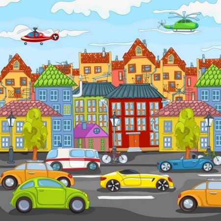 Картина города для детей