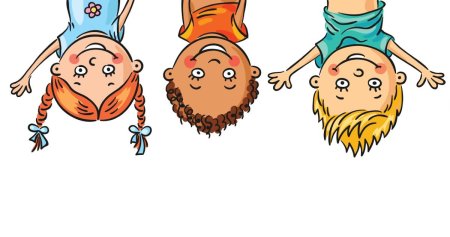 Дети вверх тормашками