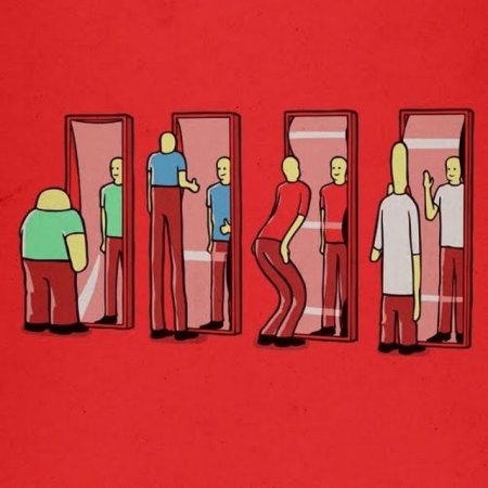 Отражение карикатура