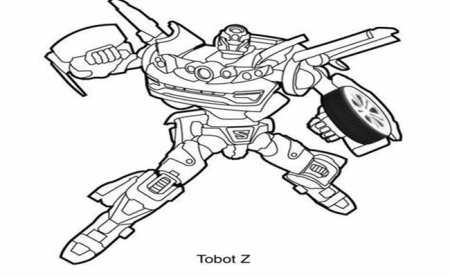 Tobot трансформер раскраска