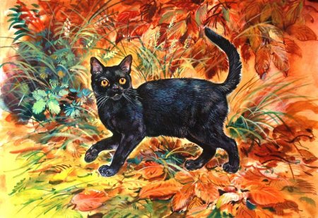 Коты художник Виктор Бастрыкин