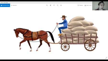 Лошадь с телегой для детей