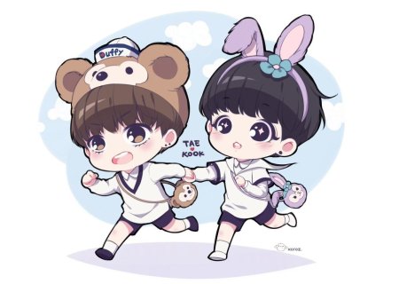 BTS Art Jikook Чиби