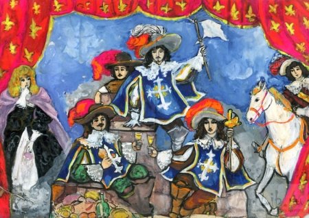 Мушкетер раскраска