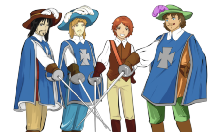 Мушкетер раскраска