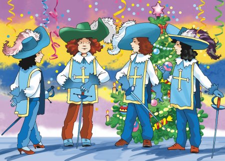 Мушкетеры раскраска для детей