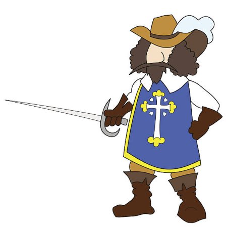 Мушкетер мультяшный