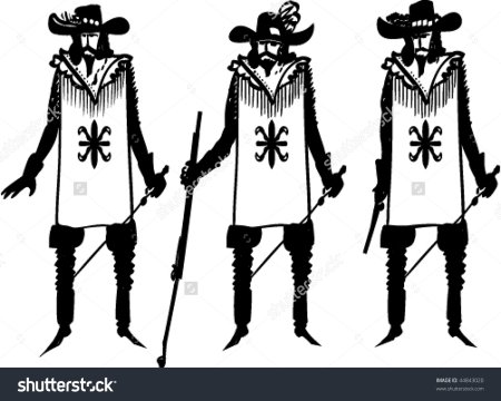 Мушкетер рисунок