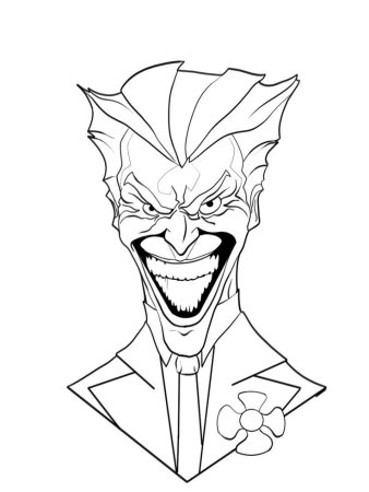 Джокер раскраска