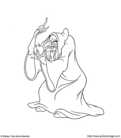 Злая ведьма раскраска