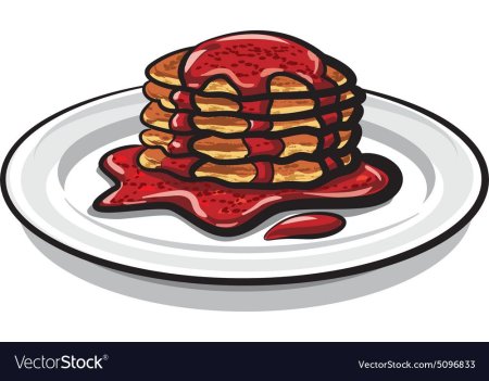 Блины с вареньем рисунок