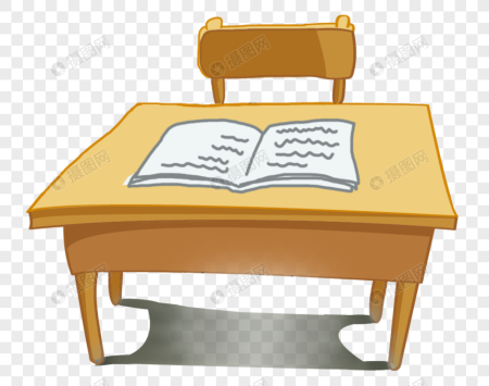 Стол с книгами мультяшный