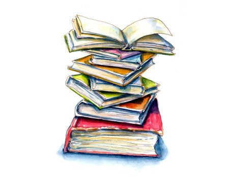 Стопка книг иллюстрация