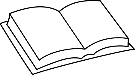 Раскраска книга раскрытая