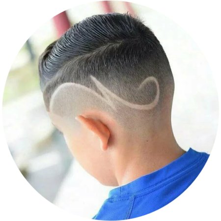 Детские стрижки с полосками