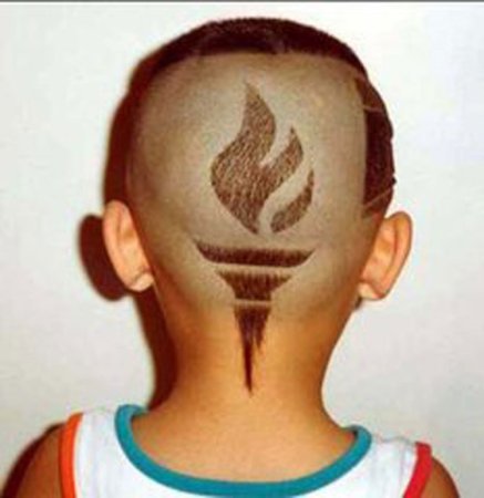 Рисунки на голове