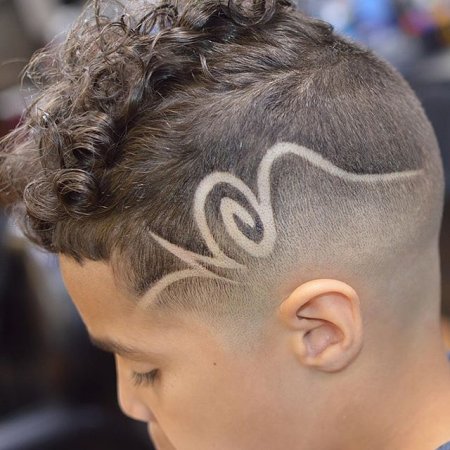 Узоры на прическах для мальчиков
