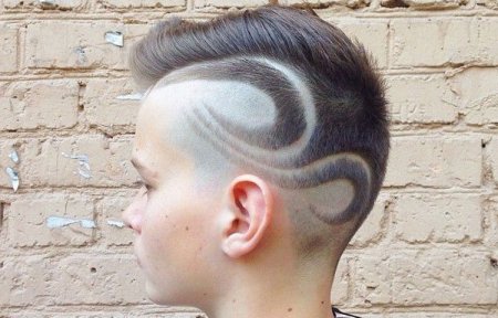 Стрижки с выбритыми рисунками