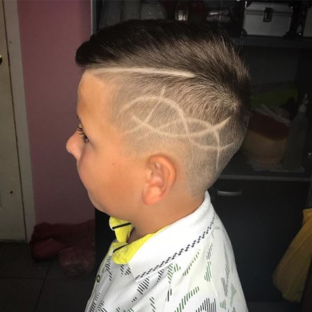 Стрижки для мальчиков с рисунком