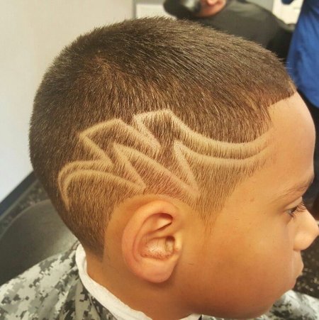 Узоры на волосах для мальчиков