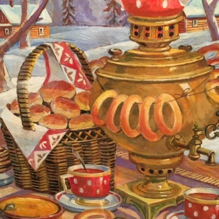 Чаепитие с самоваром