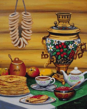 Самовар с баранками