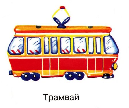 Трамвай рисунок