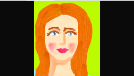 Автопортрет пошагово для детей в цвете