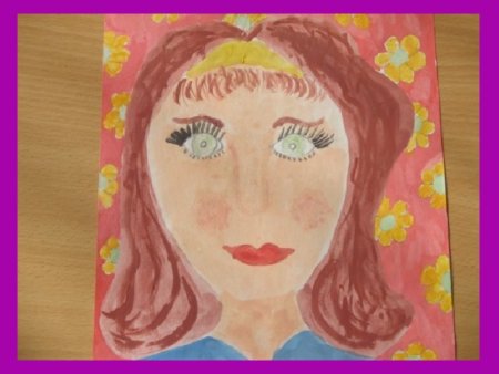 Милой мамочки портрет рисование