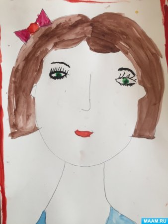 Рисование портрета в старшей группе