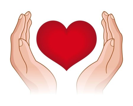 Сердце в руках клипарт