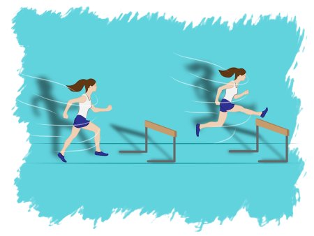 Прыжки через препятствие для детей