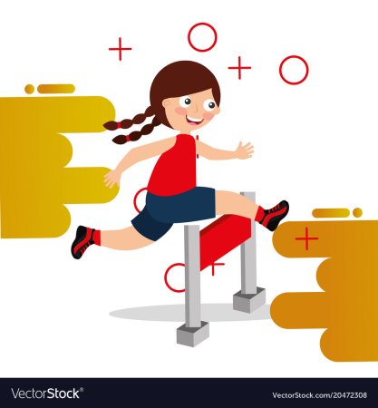 Бег с препятствиями дети