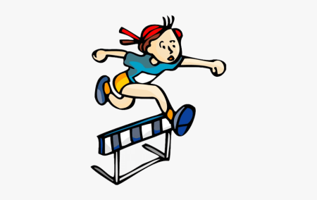 Бег с препятствиями иллюстрация