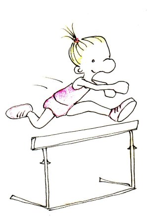 Прыжки через препятствие для детей