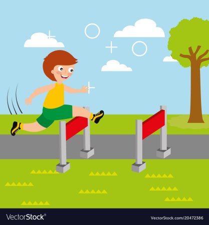 Прыжки через препятствие для детей