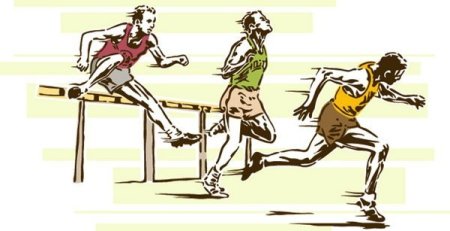 Бег с препятствиями дети