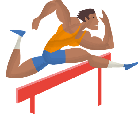 Бег с препятствиями дети