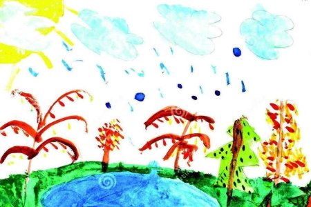 Ветер рисунок для детей