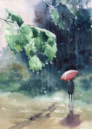 Иллюстрация к стихотворению дождик