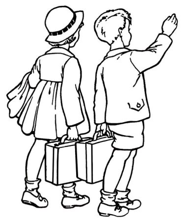 Приключения желтого чемоданчика раскраска