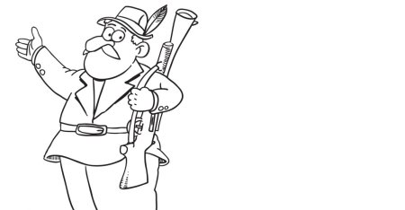 Раскраска охота